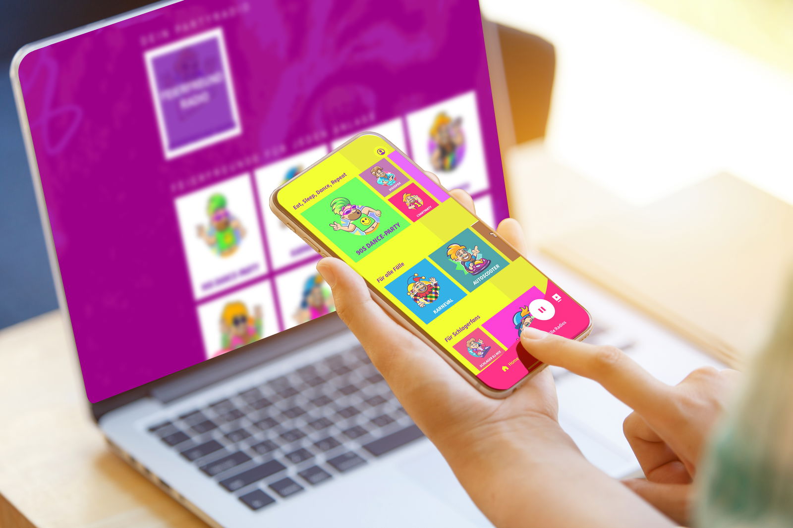 FF Notebook & Smartphone Empfang