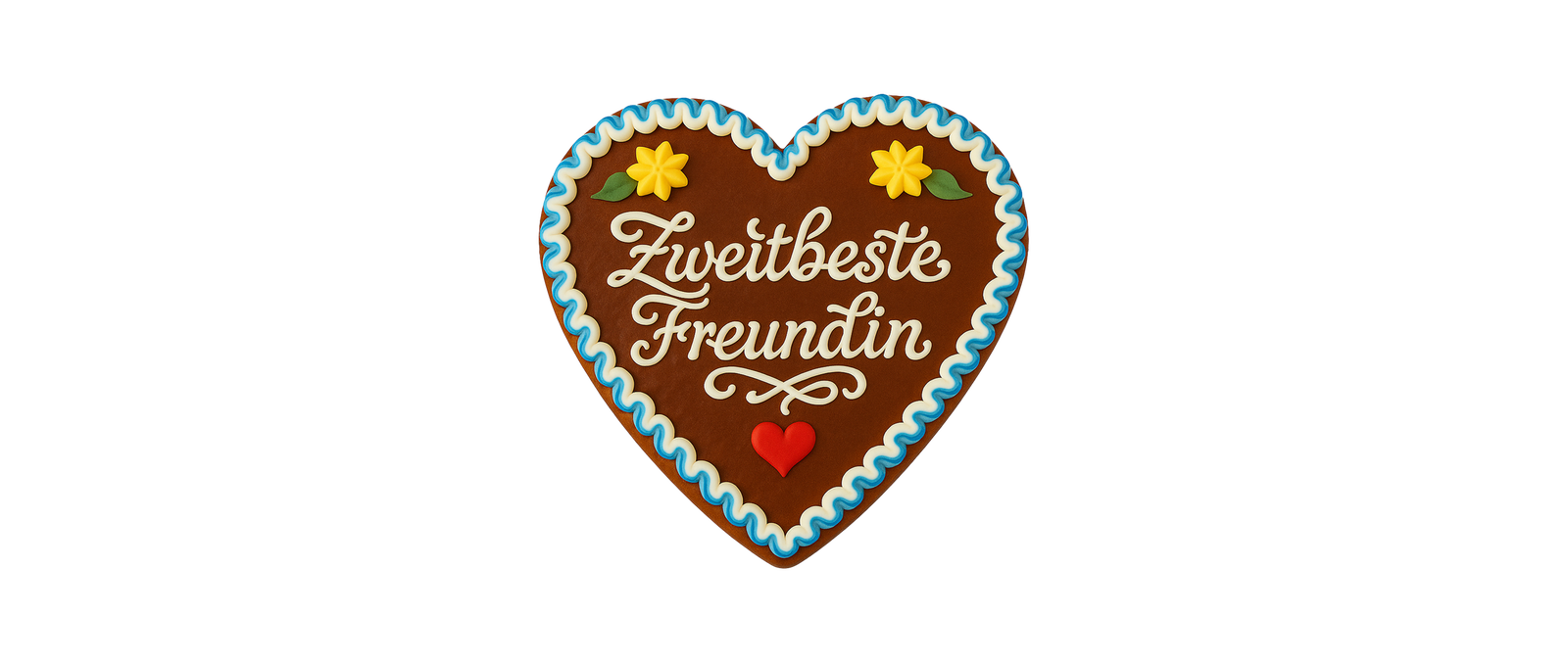 Lebkuchenherz "Zweitbeste Freundin"